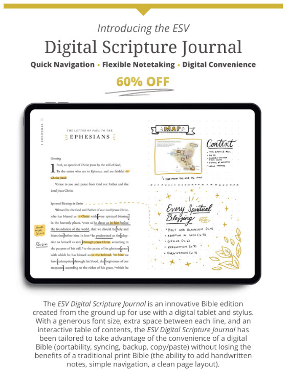 Introducing the ESV Digital Scripture Journal