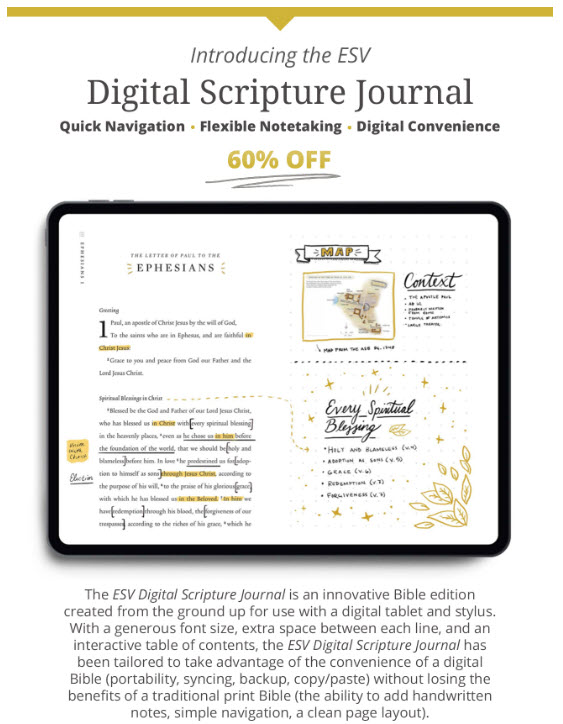 ESV DIGITAL SCRIPTURE JOURNAL