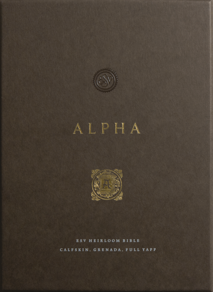 ESV HEIRLOOM BIBLE, ALPHA: PERSONAL SIZE EDITION